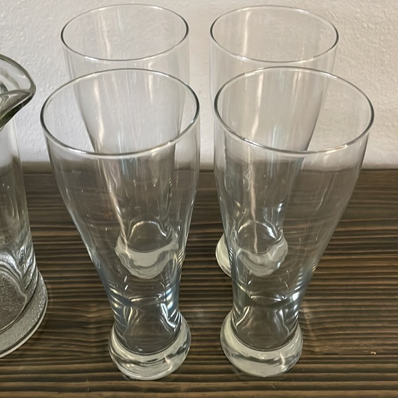 Beer pitcher and Pilsner mugs - Picture 2 of 3